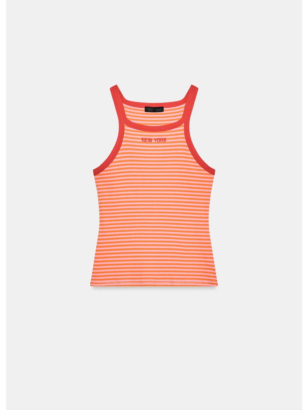 ZARA BLOGGERS FAV STRIPED PIPING TEXT TOP